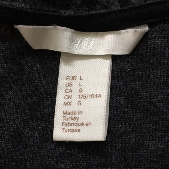 H&M Animal Print Long Sleeve Top Large - Picture 10 of 11